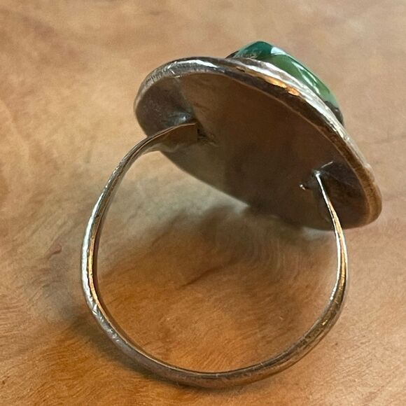 Vintage Navajo Turquoise Ring - Size 6.5 - Picture 3 of 7